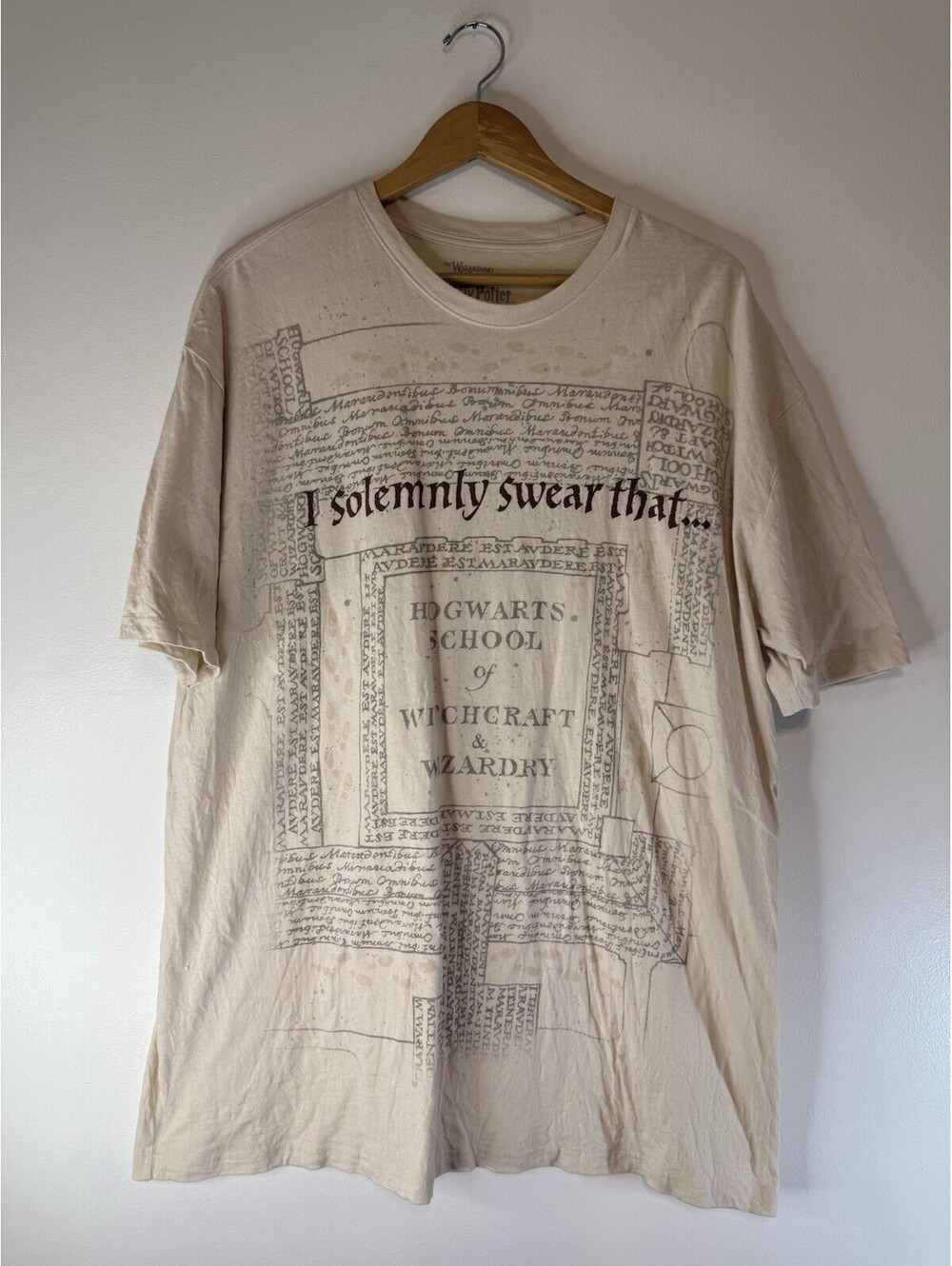 Harry Potter Shirt Universal Studios Wizard I Solemnly Swear Hogwarts XXL
